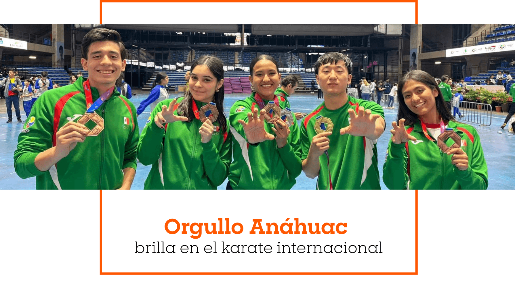 Orgullo Anáhuac brilla en el karate internacional