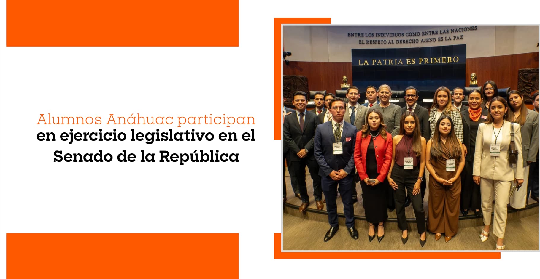 Jóvenes Anáhuac alzan la voz en el Senado de la República