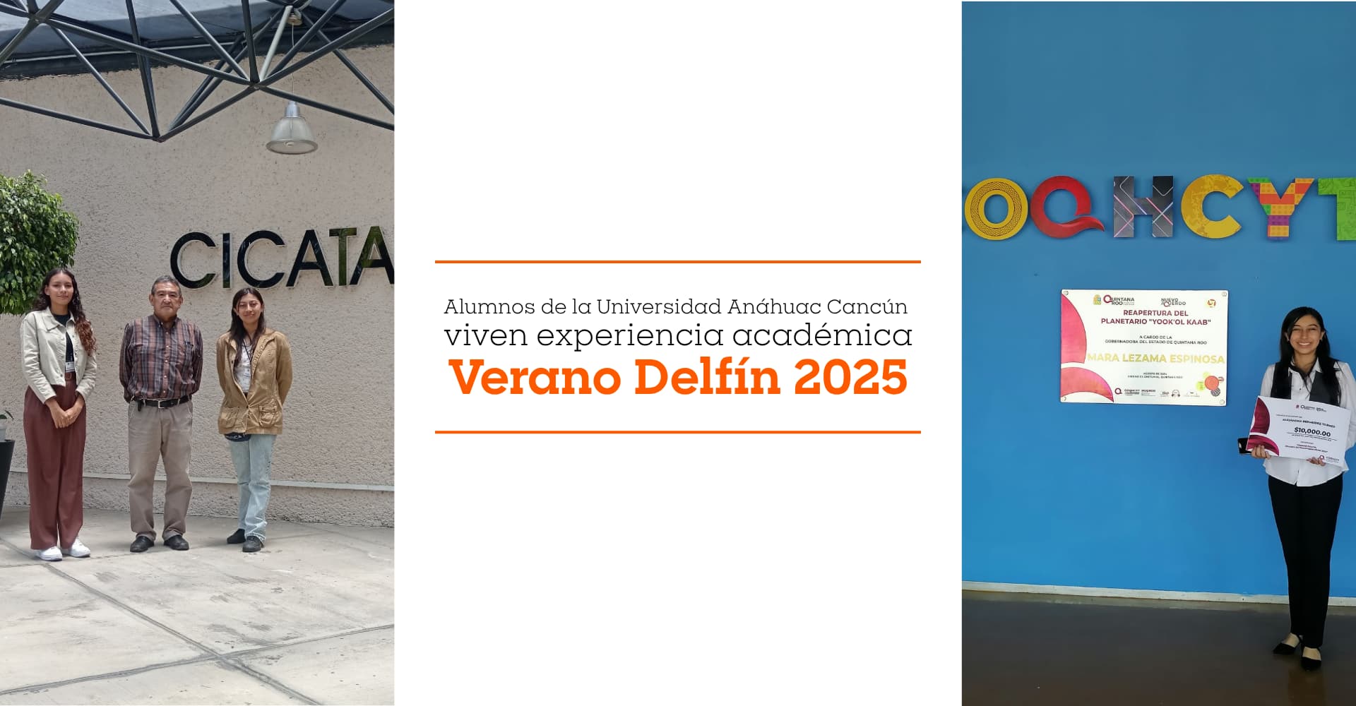 Estudiantes de la Universidad Anáhuac Cancún participan en el Verano Delfín 2025