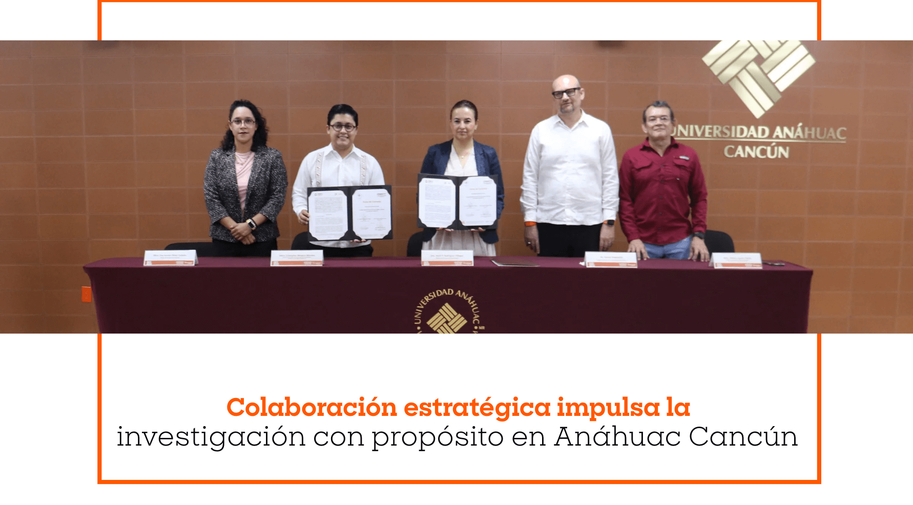 Colaboración estratégica impulsa la investigación con propósito en Anáhuac Cancún 