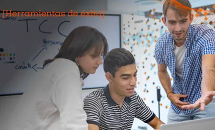 alumnos de la anahuac con un lider 