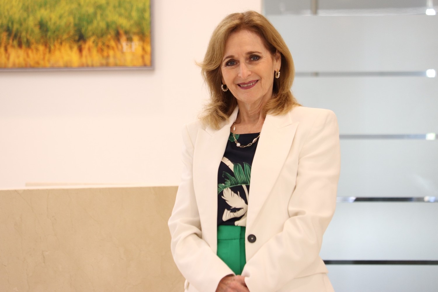 Foto de Gloria Septién, en la Rectoría.