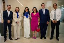 Los funcionarios de COPARMEX acompañados de nuestras autoridades.