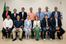 Rectora y rotarios de Tampico Miramar, en compañía de la Gobernadora del Distrito 4130.