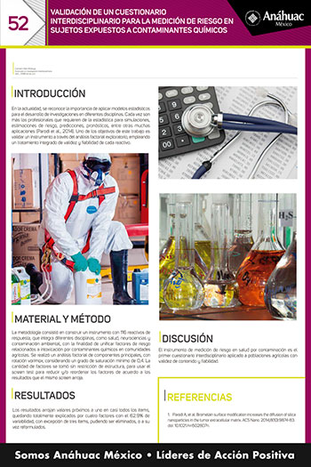 VALIDACIÓN DE UN CUESTIONARIO INTERDISCIPLINARIO PARA LA MEDICIÓN DE RIESGO, EN SUJETOS EXPUESTOS A CONTAMINANTES QUÍMICOS