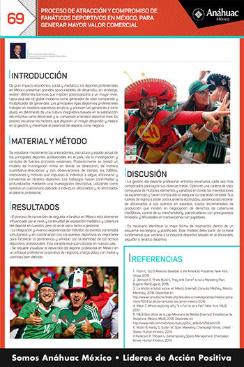 PROCESO DE ATRACCIÓN Y COMPROMISO DE FANÁTICOS DEPORTIVOS EN MÉXICO, PARA GENERAR MAYOR VALOR COMERCIAL