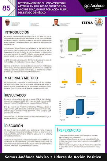 DETERMINACIÓN DE GLUCOSA Y PRESIÓN ARTERIAL EN ADULTOS DE ENTRE 35 Y 60 AÑOS DE EDAD EN UNA POBLACIÓN RURAL DEL ESTADO DE MÉXICO