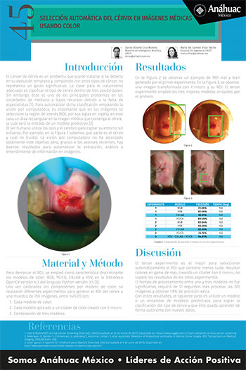 Selección automática del cérvix en imágenes médicas usando color