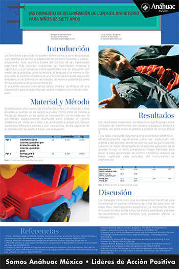 Instrumento de intervención de control inhibitorio para niños de siete años