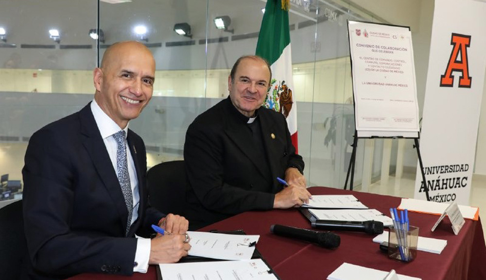 La Anáhuac México y el C5 firman convenio para fortalecer la seguridad de la comunidad universitaria