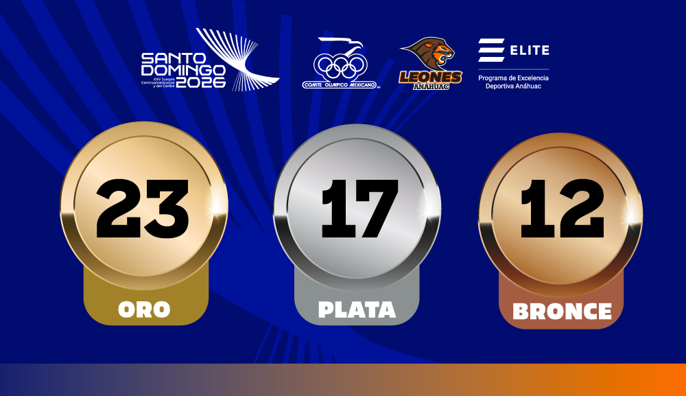 The Anáhuac Lions and Lionesses contributed 52 medals to Mexico’s historic victory in Santo Domingo 2026