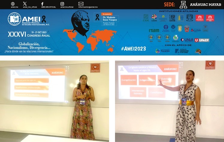 Gran representación de la Escuela de Relaciones Internacionales en el XXXVI Congreso Anual de la Asociación Mexicana de Estudios Internacionales