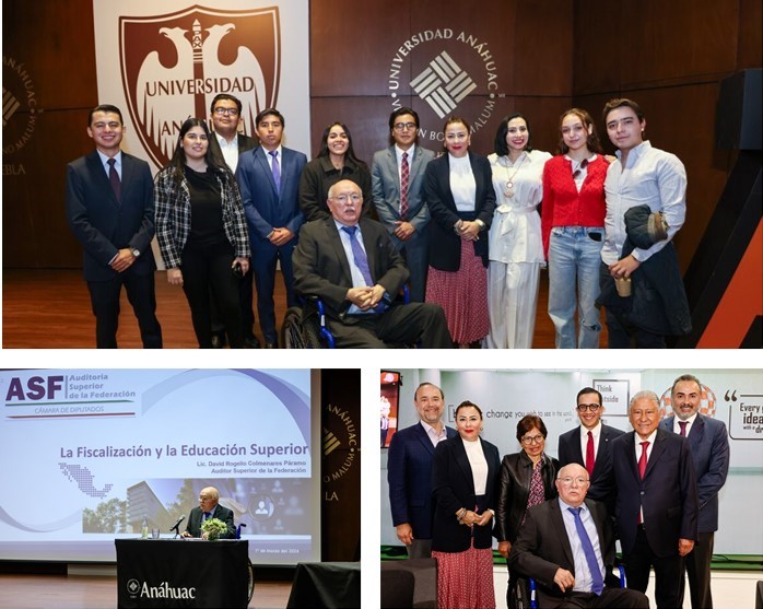 El Auditor Superior de la Federación dialoga con alumnos de la Anáhuac Puebla en la Cátedra Melquiades Morales
