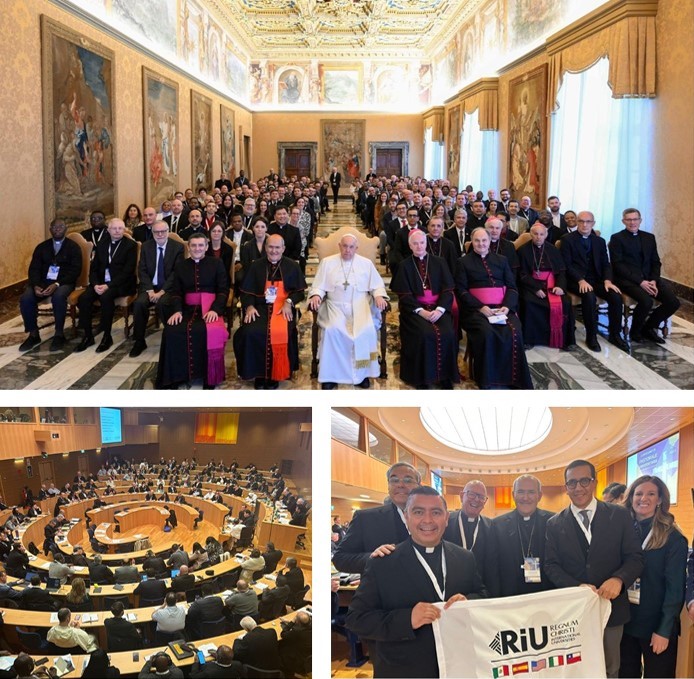 Rector de la Anáhuac Puebla teje puentes de diálogo en la Conferencia Pastoral Universitaria en las Universidades Católicas 2023 en el Vaticano