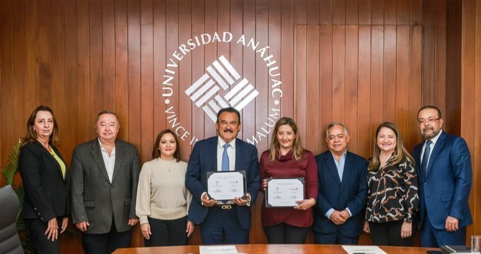 Universidad Anáhuac Puebla y Fundación Cáritas Puebla celebran firma de convenio de colaboración con una misión de solidaridad
