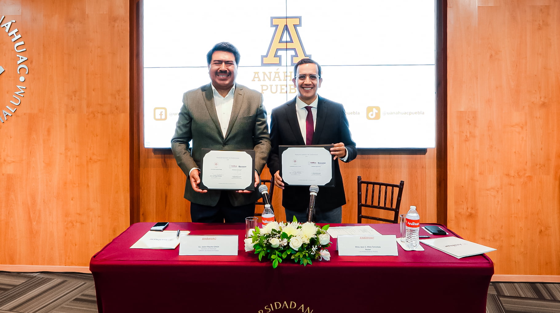 Anáhuac Puebla y Secretaría de Bienestar firman convenio de colaboración en favor del desarrollo social