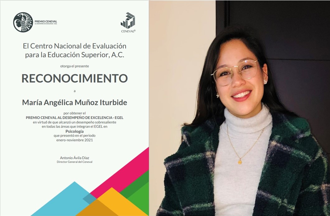 Egresada de la Anáhuac Puebla recibe reconocimiento del CENEVAL