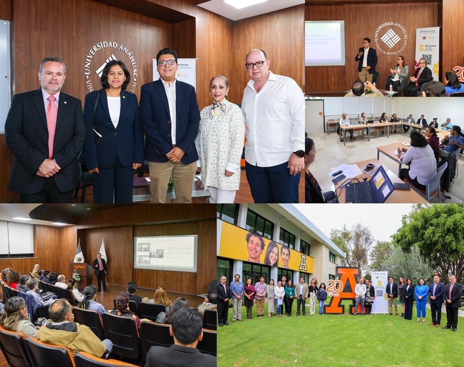 Observatorio Turístico de Puebla fortalece la colaboración con la Escuela de Turismo y Gastronomía de la Anáhuac Puebla