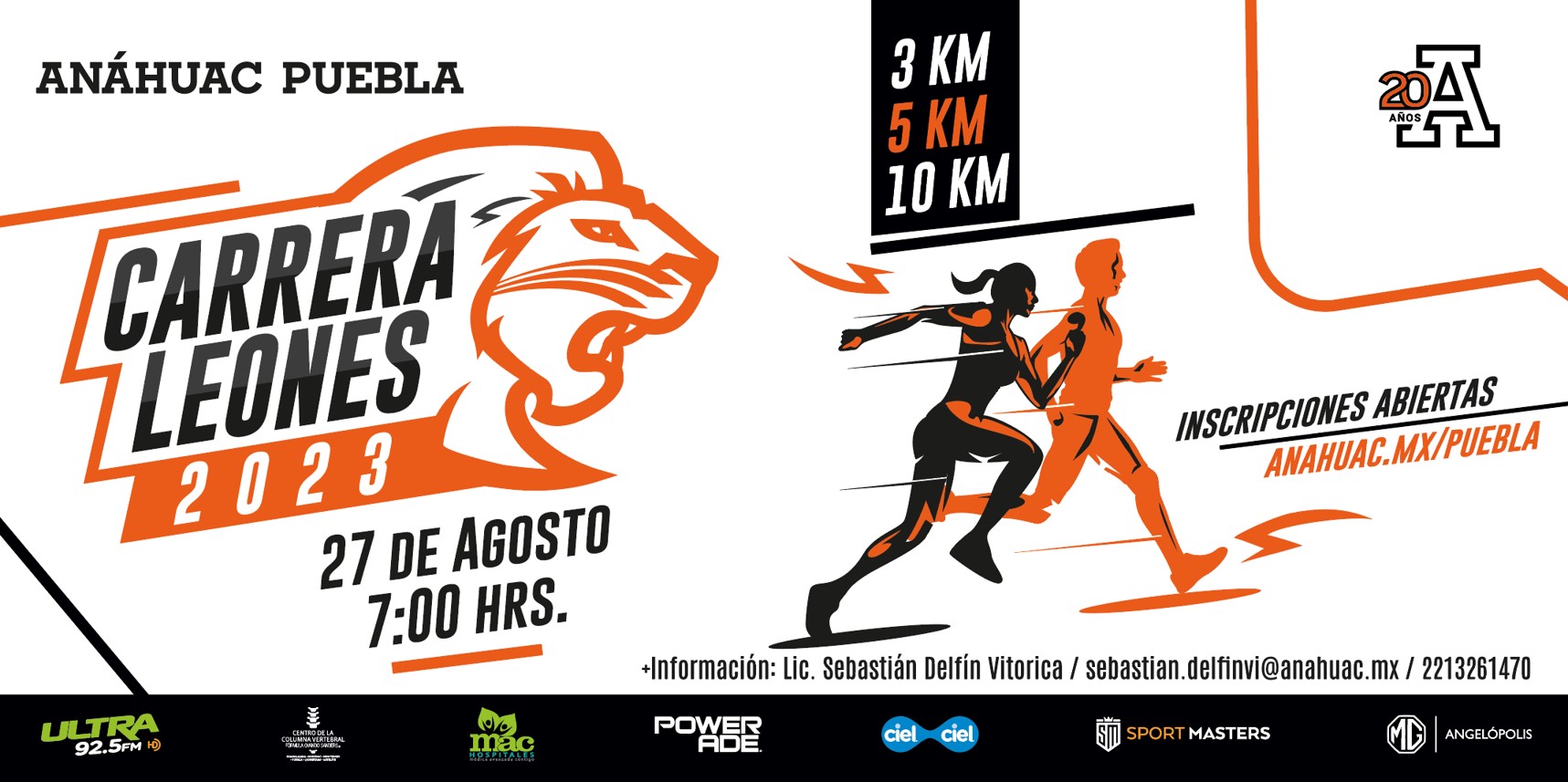 Prepárate para vivir la experiencia de 9na. Carrera Leones Anáhuac