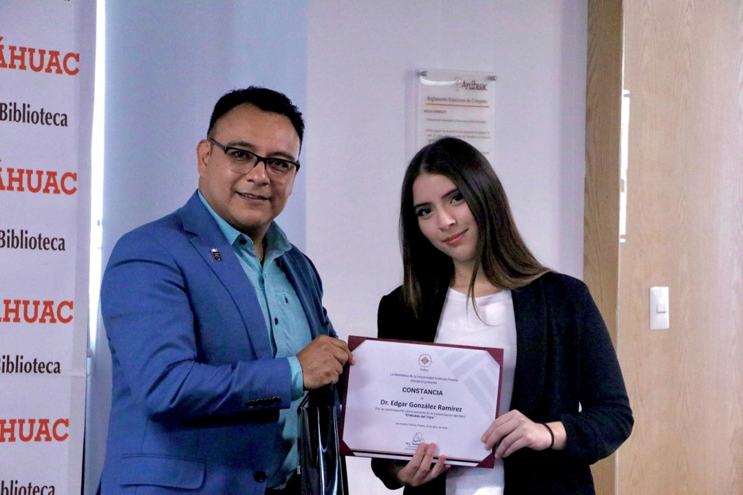 Docente de Anáhuac Puebla presenta “El Modelo del Tigre”, libro sobre liderazgo y emprendimiento
