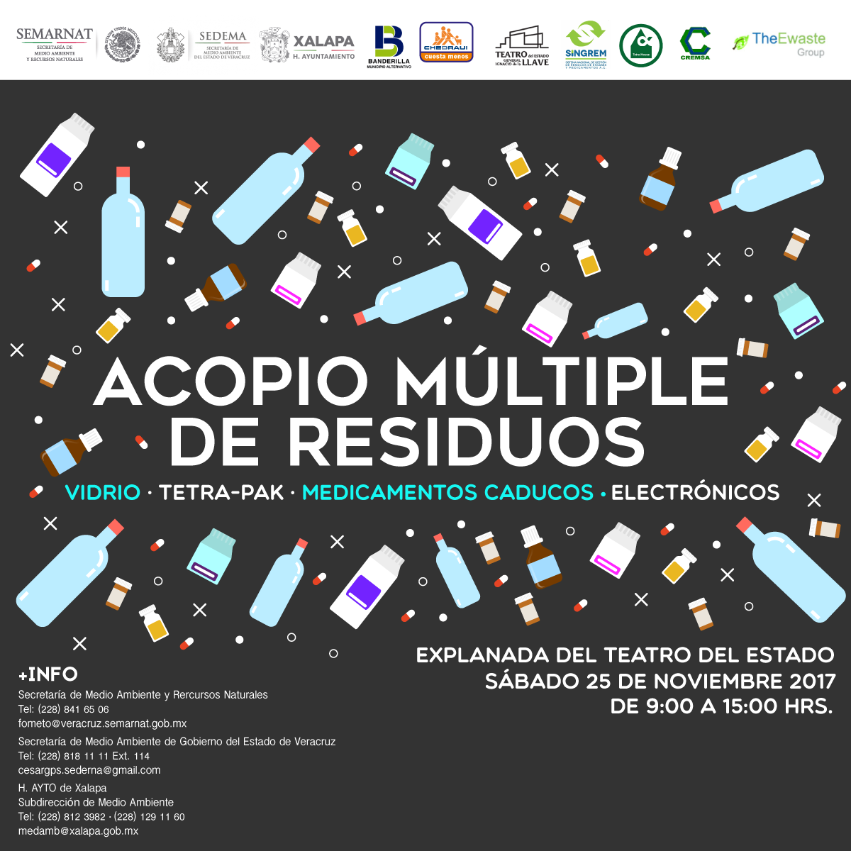 Acopio Múltiple de Residuos: Vidrio, Tetra-Pak, Medicamentos y Electrónicos Acopio Múltiple de Residuos: Vidrio, Tetra-Pak, Medicamentos y Electrónicos