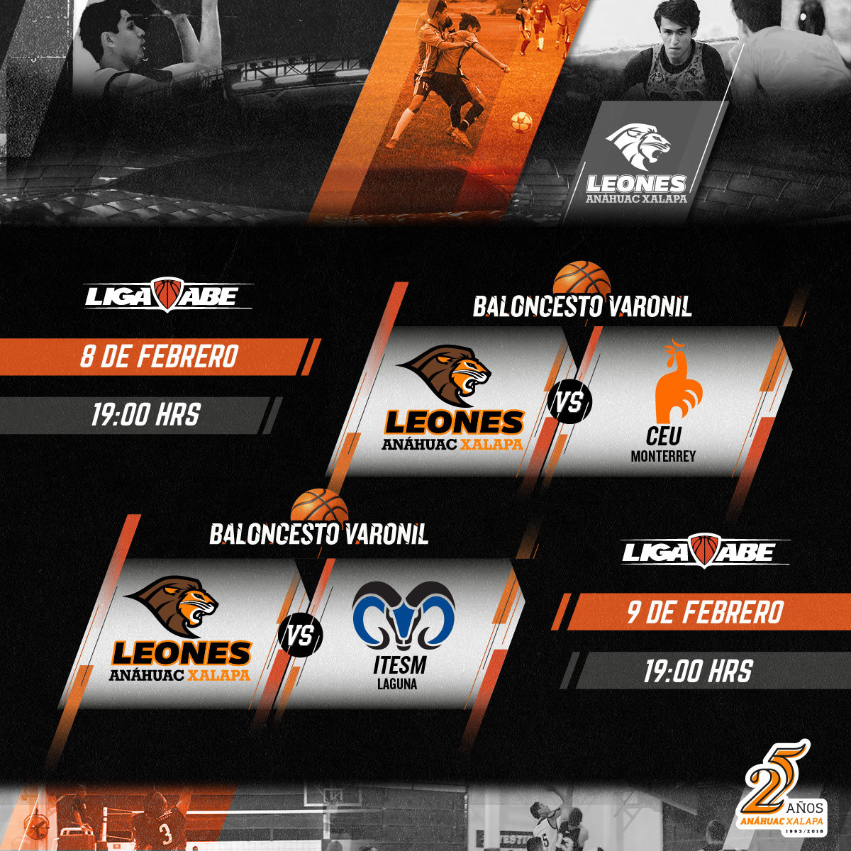 Ruge con Nosotros: Doble Jornada de Basquetbol ABE Ruge con Nosotros: Doble Jornada de Basquetbol ABE
