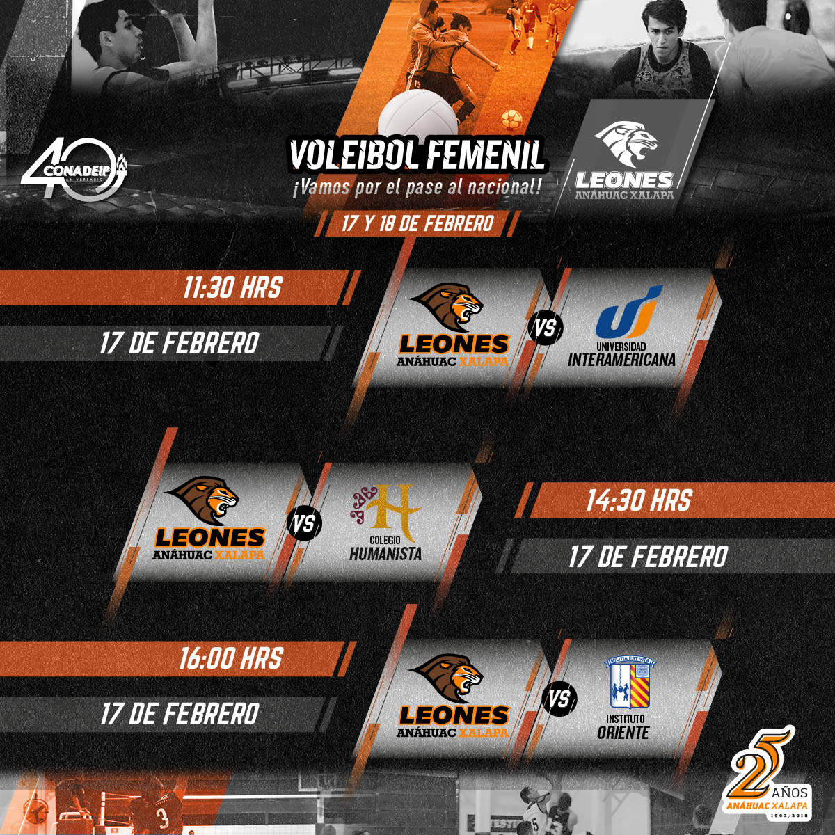 Voleibol Femenil: Torneo Previo al Nacional de CONADEIP Voleibol Femenil: Torneo Previo al Nacional de CONADEIP