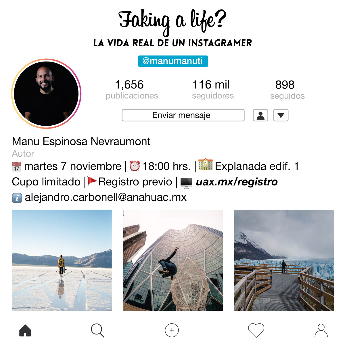 Faking a life? La vida real de un instagramer Faking a life? La vida real de un instagramer