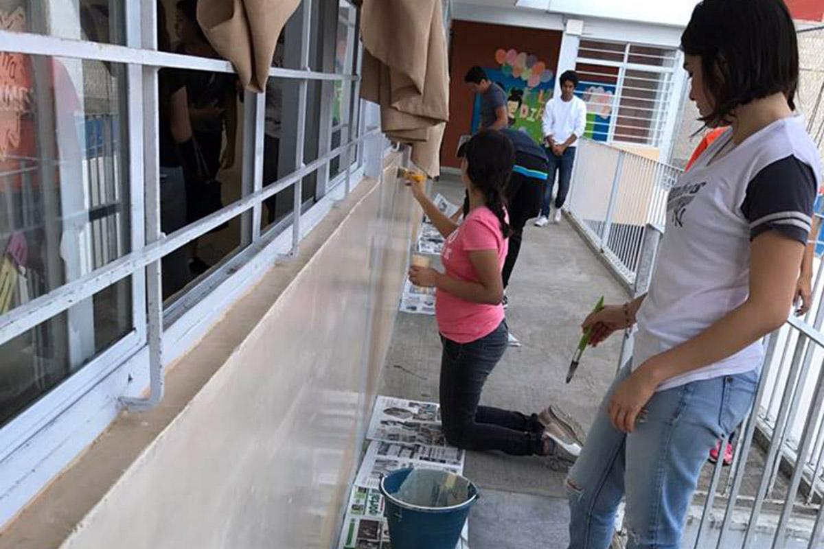 3 / 4 - ASUA a Color mejora espacios educativos para niños en la Colonia Revolución 3 / 4 - ASUA a Color mejora espacios educativos para niños en la Colonia Revolución