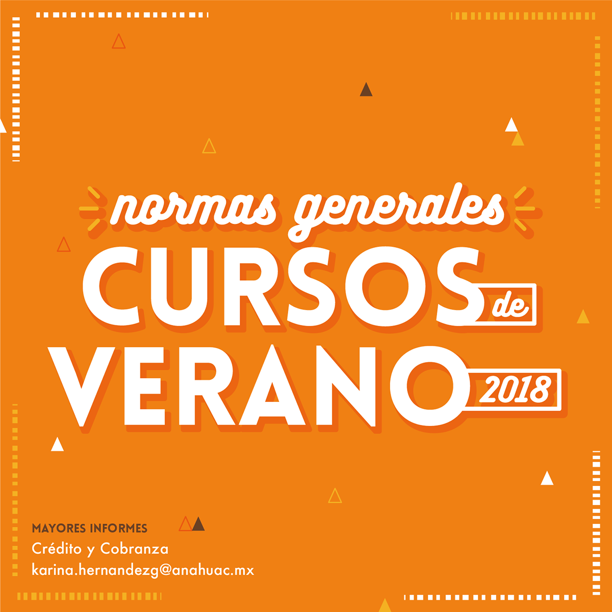 Información para Cursos de Verano 2018 Información para Cursos de Verano 2018