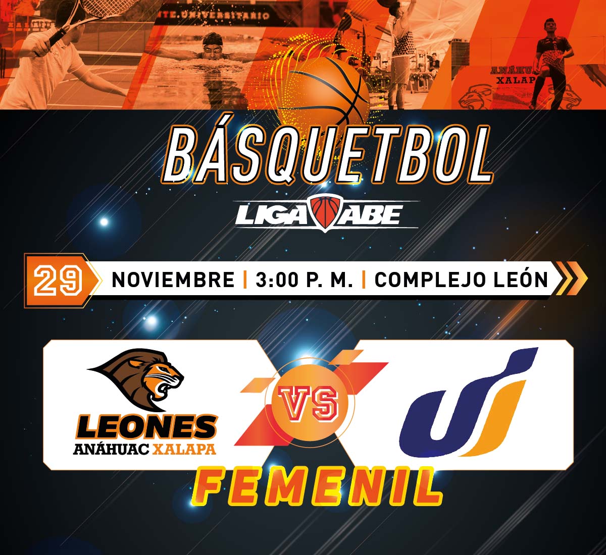 Cerrar vista en pantalla completa Básquetbol Femenil: UAX vs UI
