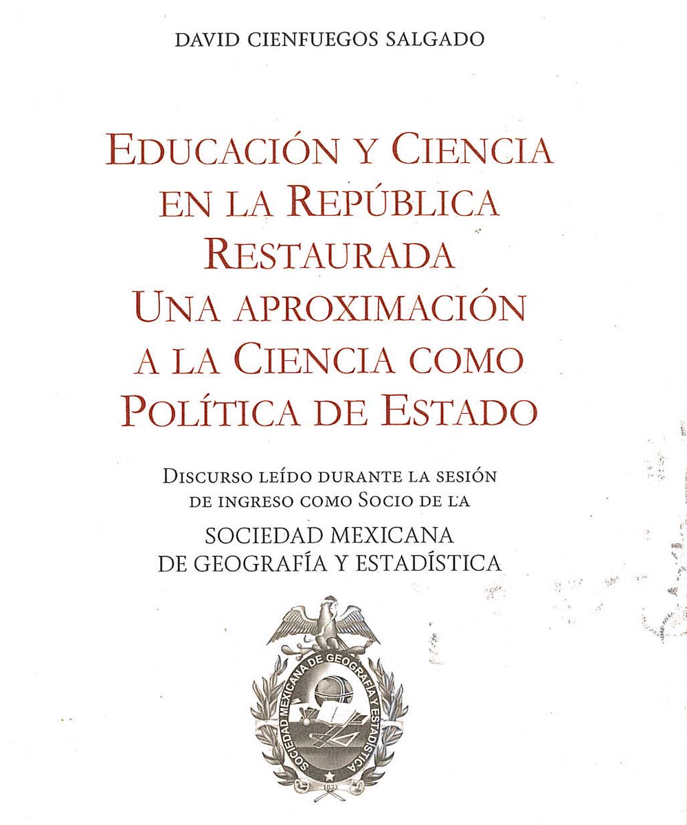 7 / 13 - LA126 C54 EDUCACION Y CIENCIA EN LA REPUBLICA RESTAURADA UNA APROXIMACION A LA CIENCIA