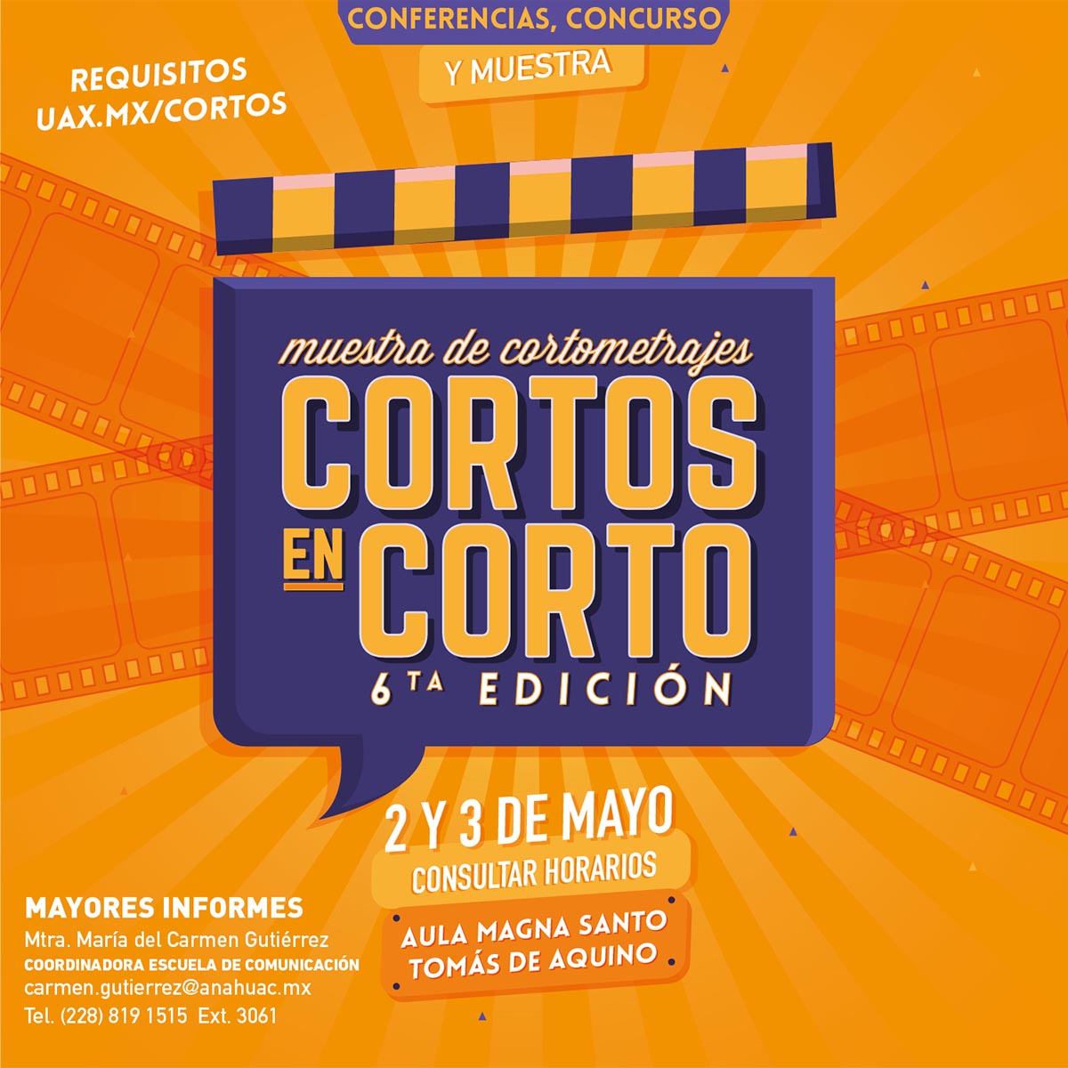 Muestra de Cortometrajes Cortos en Corto 6ta Edición Muestra de Cortometrajes Cortos en Corto 6ta Edición