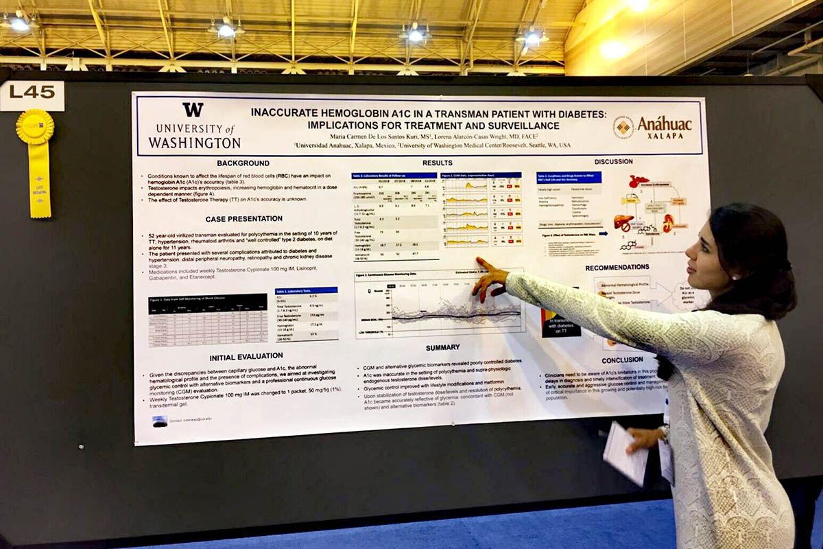 3 / 4 - Alumna de Medicina nos representa en Congreso de Endocrinología en New Orleans, Estados