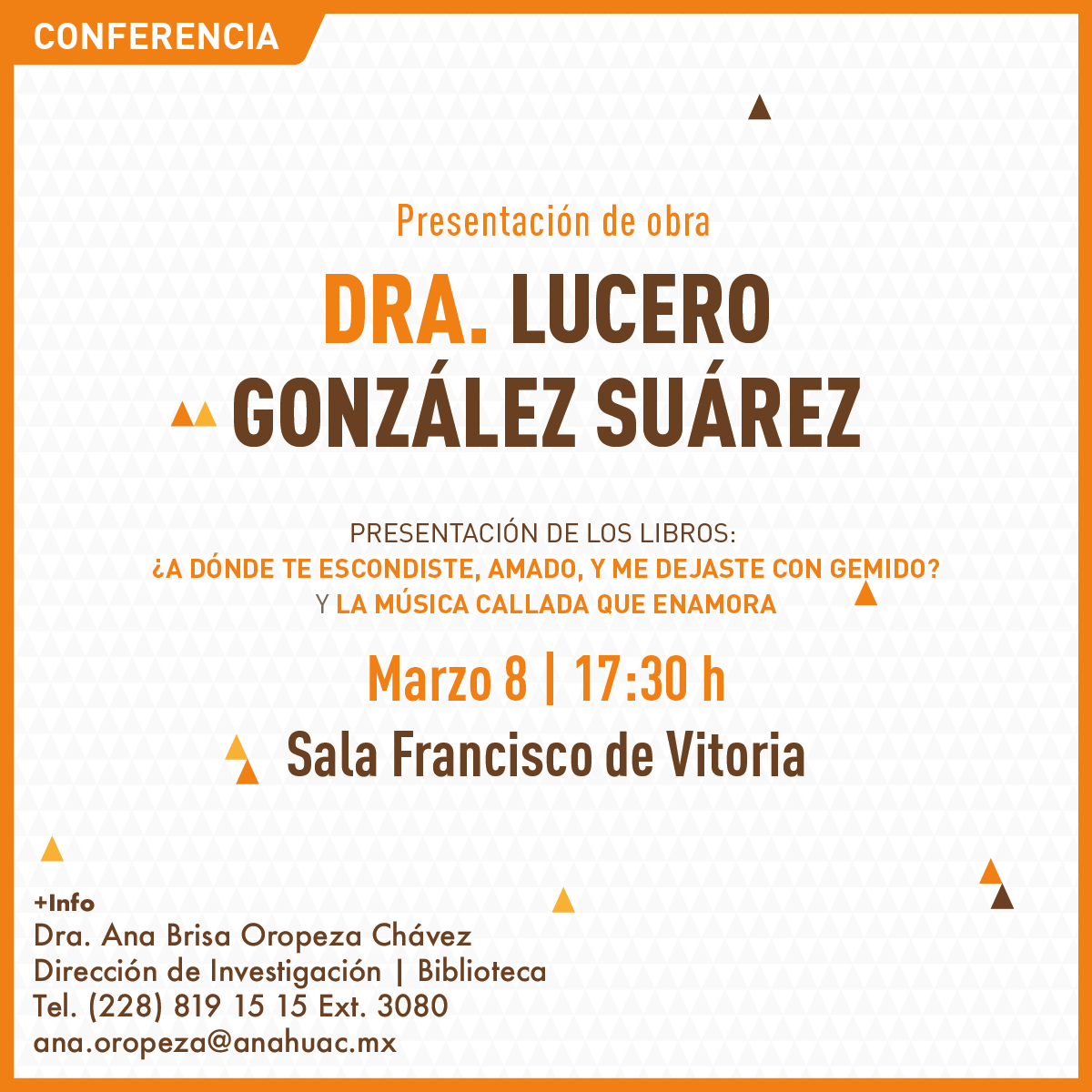 Presentación de la obra de la Dra. Lucero González Suárez Presentación de la obra de la Dra. Lucero González Suárez