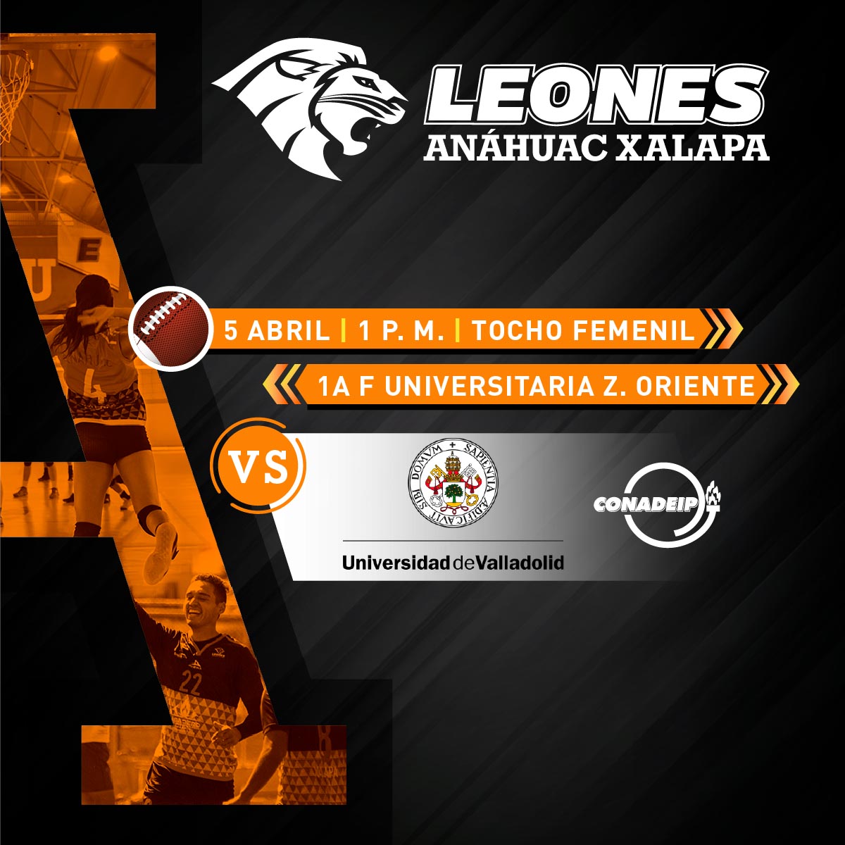 Tocho Femenil CONADEIP: Leonas vs Universidad de Valladolid Tocho Femenil CONADEIP: Leonas vs Universidad de Valladolid
