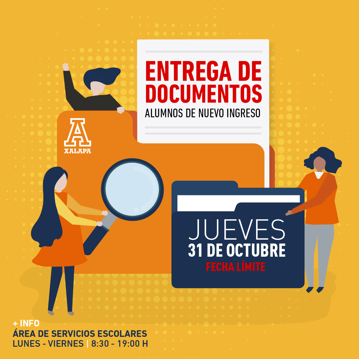 Entrega de Documentos: Alumnos de Nuevo Ingreso Entrega de Documentos: Alumnos de Nuevo Ingreso