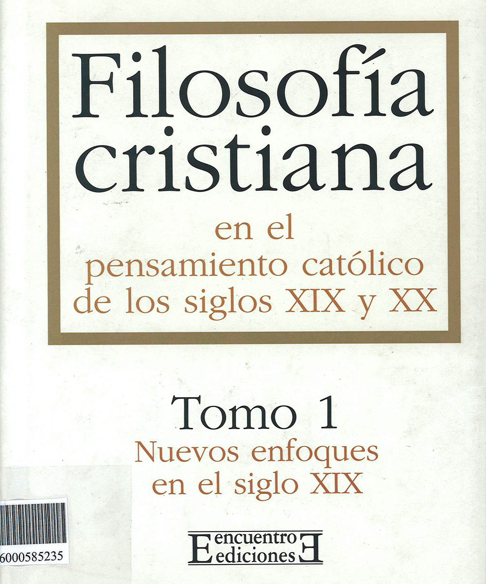 2 / 12 - BR100 F55 V.1 Filosofía cristiana en el pensamiento católico de los siglos XIX y XX