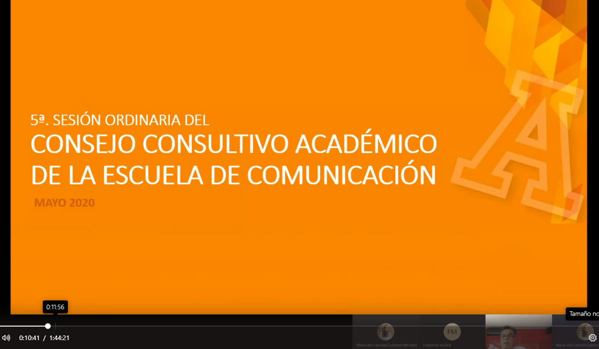 2 / 3 - De Manera Virtual se Realiza la 5ta. Reunión del Consejo Consultivo de Comunicación 2 / 3 - De Manera Virtual se Realiza la 5ta. Reunión del Consejo Consultivo de Comunicación