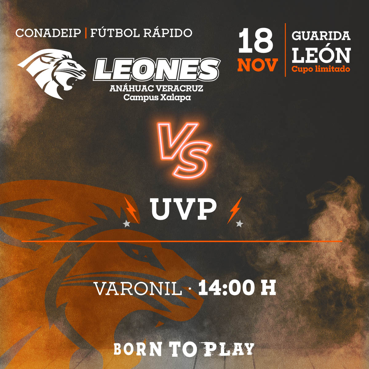 Fútbol Rápido Varonil: Leones vs UVP Fútbol Rápido Varonil: Leones vs UVP