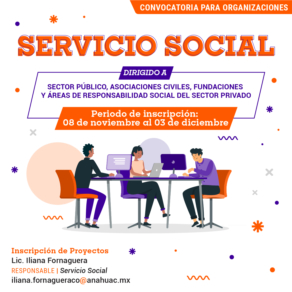 Servicio Social: Convocatoria para Organizaciones Servicio Social: Convocatoria para Organizaciones