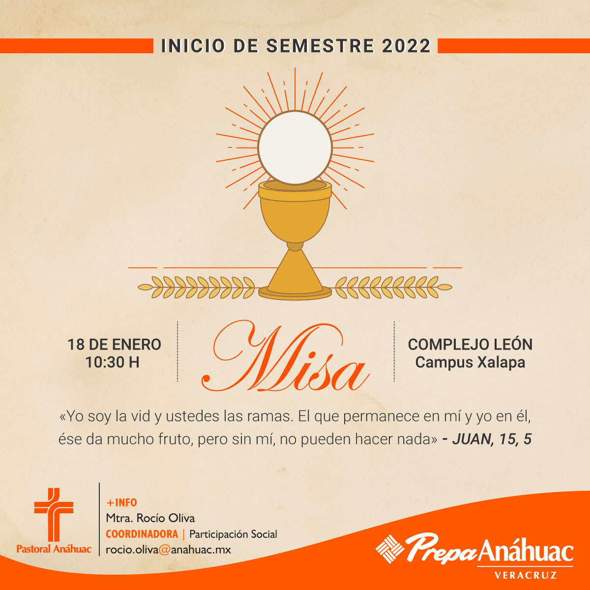 Misa de Inicio de Semestre Misa de Inicio de Semestre