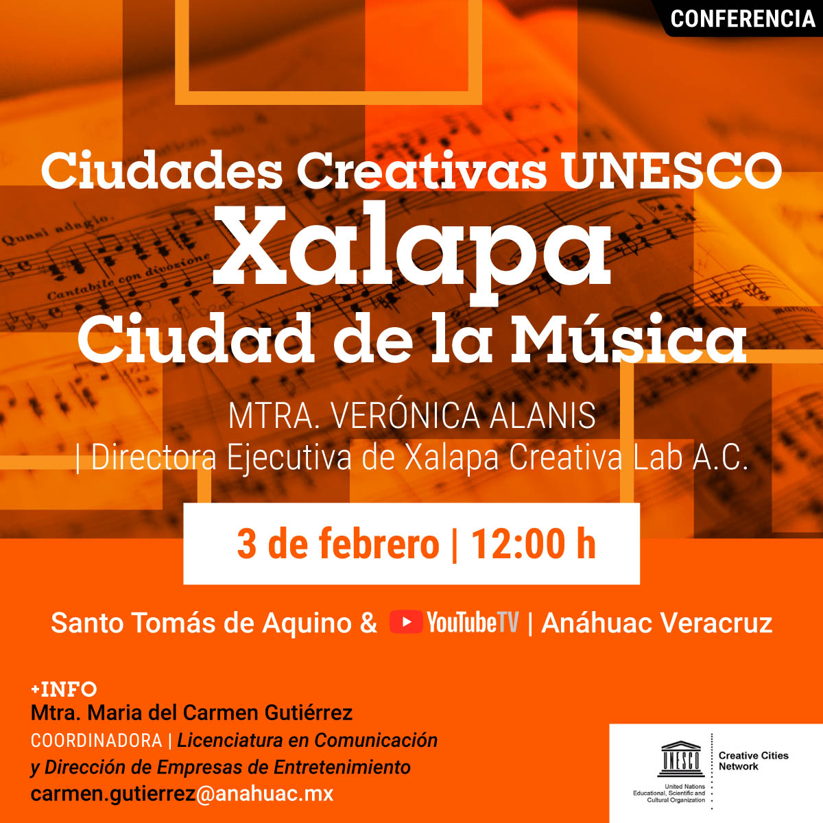 Ciudades Creativas UNESCO: Xalapa Ciudad de la Música Ciudades Creativas UNESCO: Xalapa Ciudad de la Música