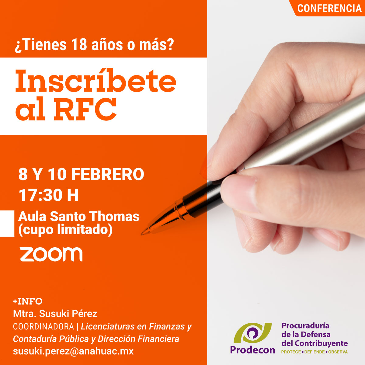 ¿Tienes 18 años o más? Inscríbete al RFC ¿Tienes 18 años o más? Inscríbete al RFC