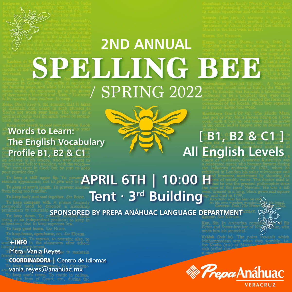 2nd Annual Spelling Bee Spring 2022