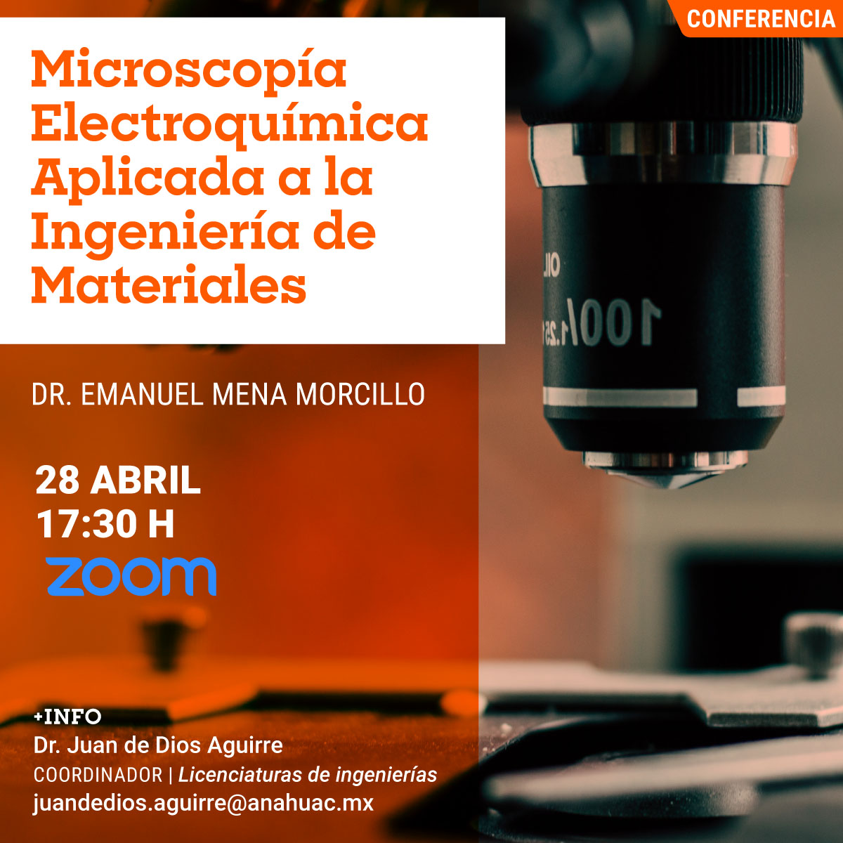 Microscopía Electroquímica Aplicada a la Ingeniería de Materiales Microscopía Electroquímica Aplicada a la Ingeniería de Materiales