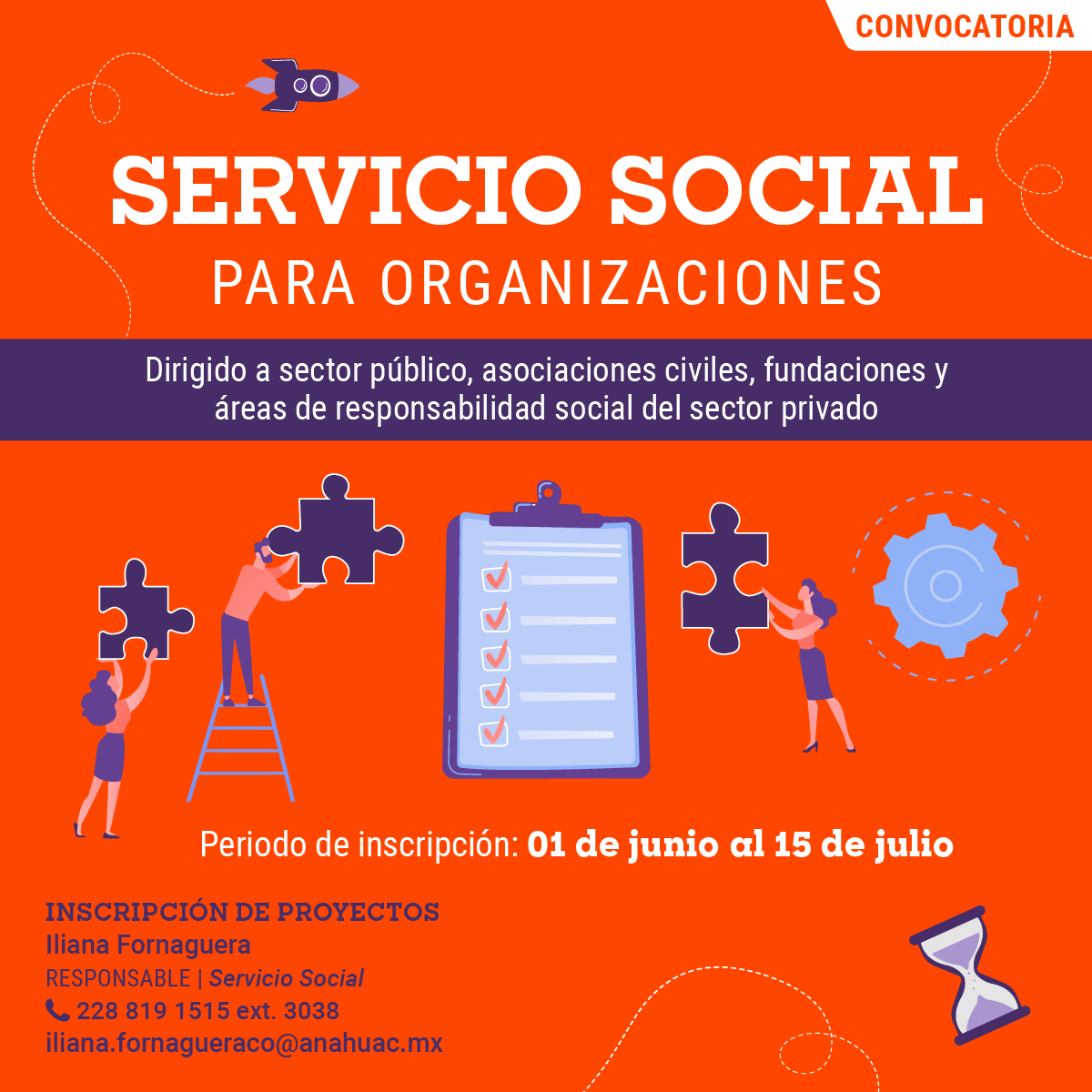 Servicio Social: Convocatoria para Organizaciones Servicio Social: Convocatoria para Organizaciones