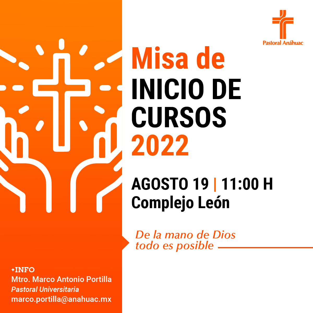 Misa de Inicio de Cursos Misa de Inicio de Cursos