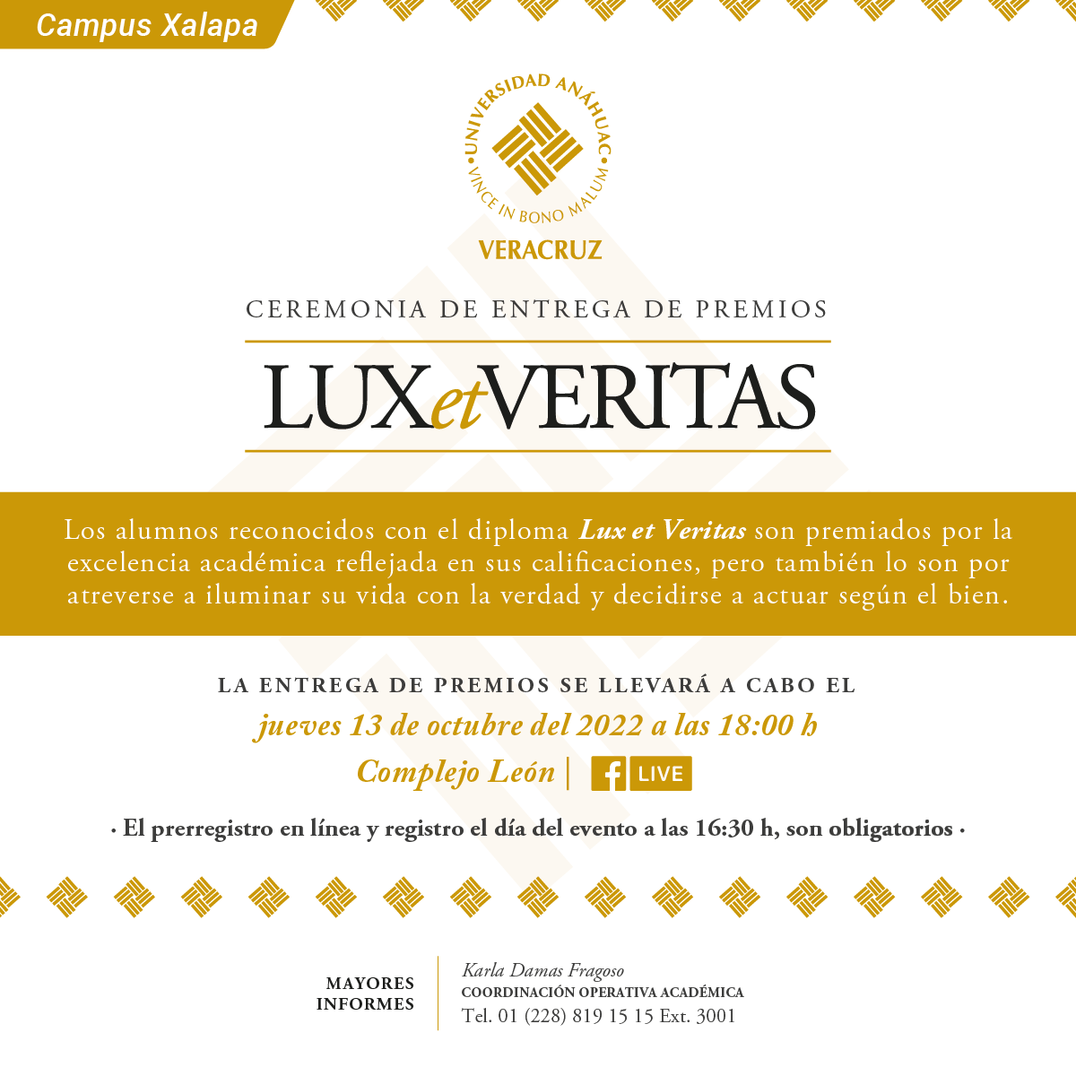 Cerrar vista en pantalla completa Ceremonia de Entrega de Premios Lux et Veritas