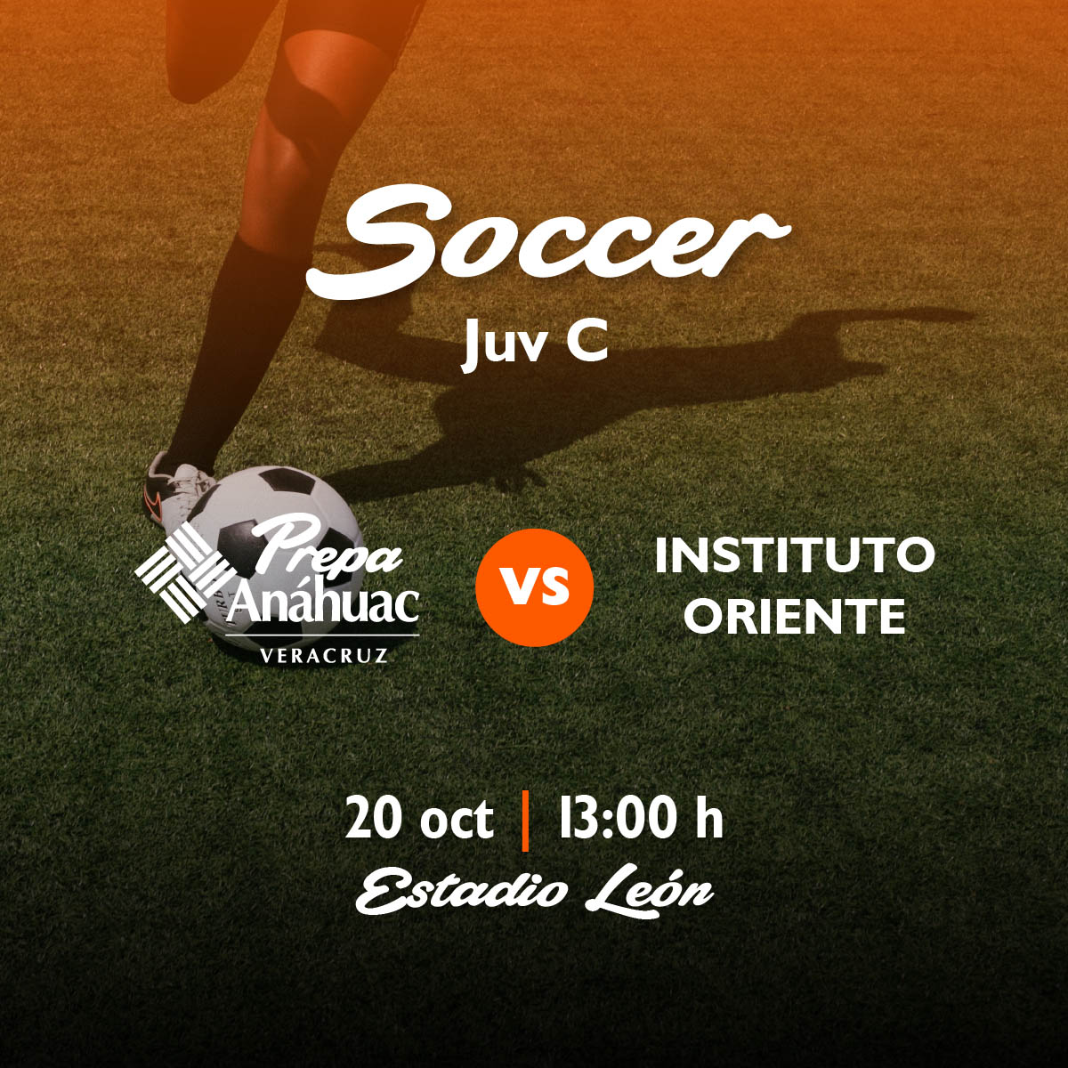 Soccer Juv C: Prepa Anáhuac vs Instituto Oriente Soccer Juv C: Prepa Anáhuac vs Instituto Oriente